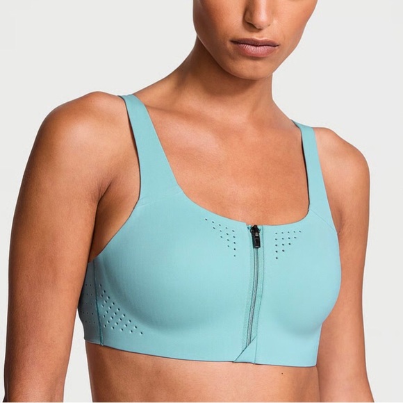 Victoria's Secret Other - Light Blue Front-Zip Sports Bra